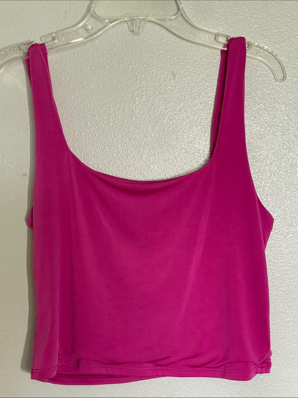 Free People Bright Fuchsia Scoop Neck Tank